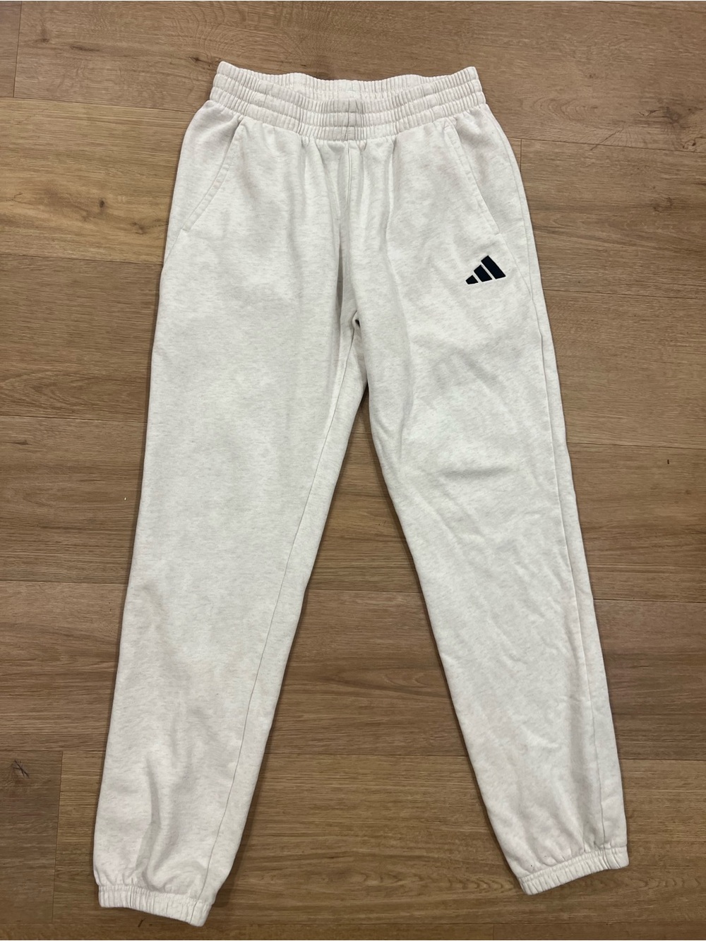 adidas boys Light Gray Fleece Jogger Sweatpants
